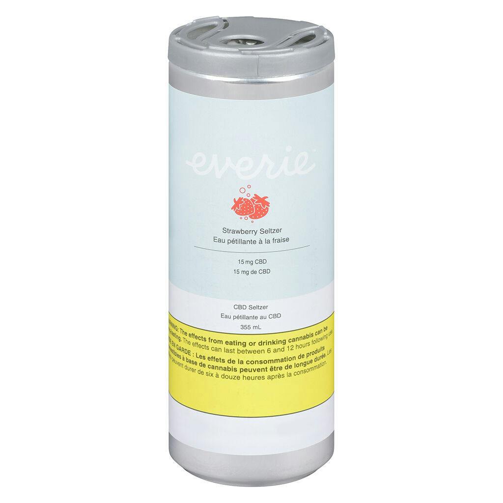 Everie - Strawberry CBD Seltzer Water - 1x355ml