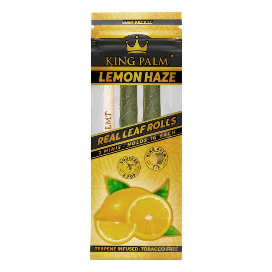 King Palm - Flavoured Real Leaf Rolls - Lemon Haze - 2 Minis