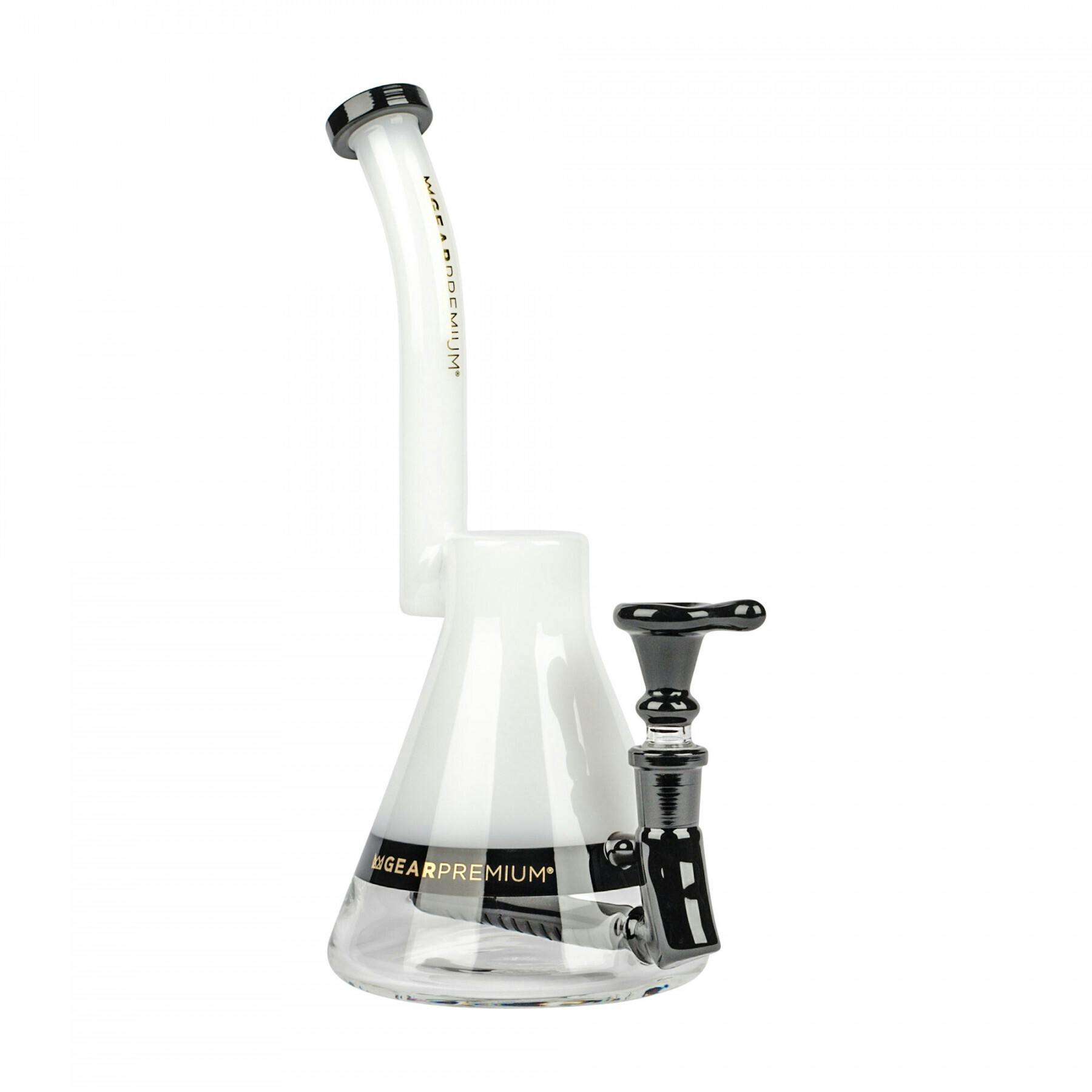 Gear Premium 10" Tall Tuxedo Choice Bubbler - White
