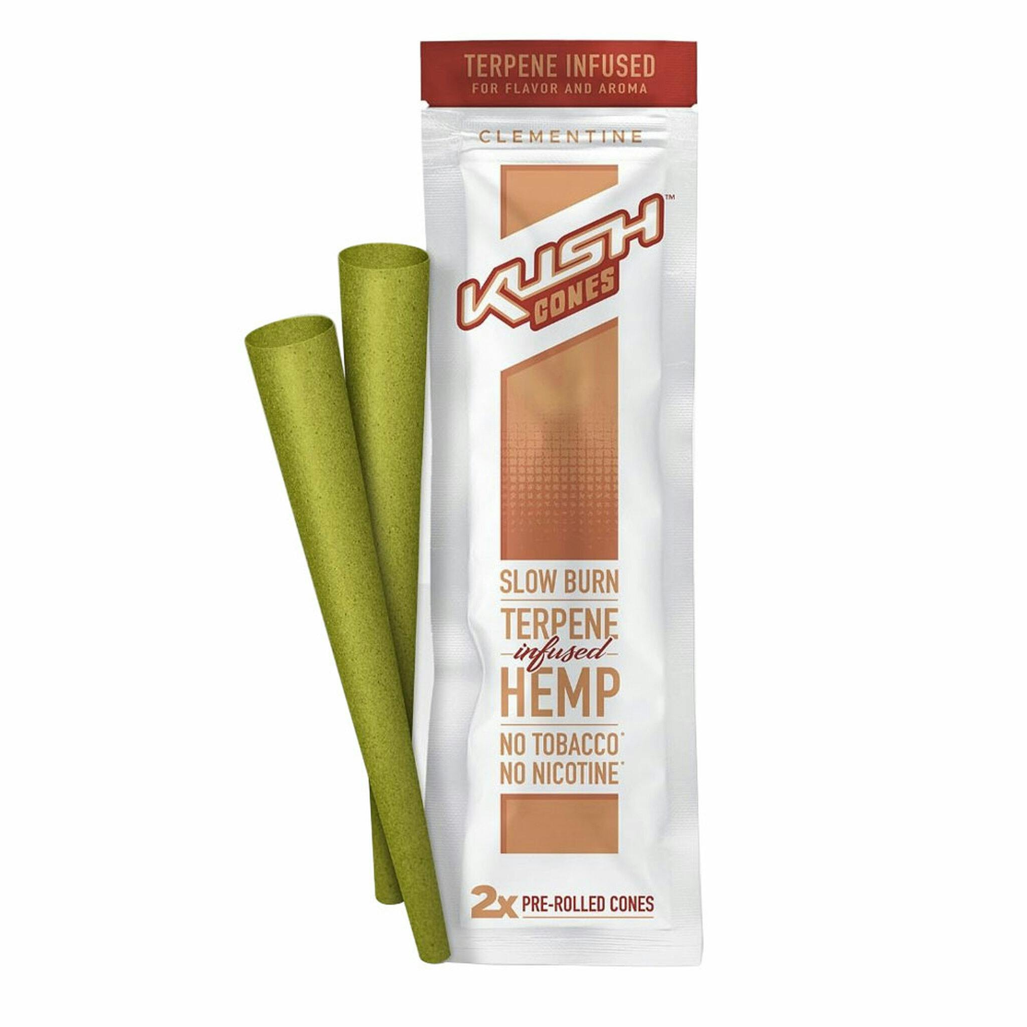 Kush Cones - Clementine Terpenes Infused Hemp Cones - 2 pack