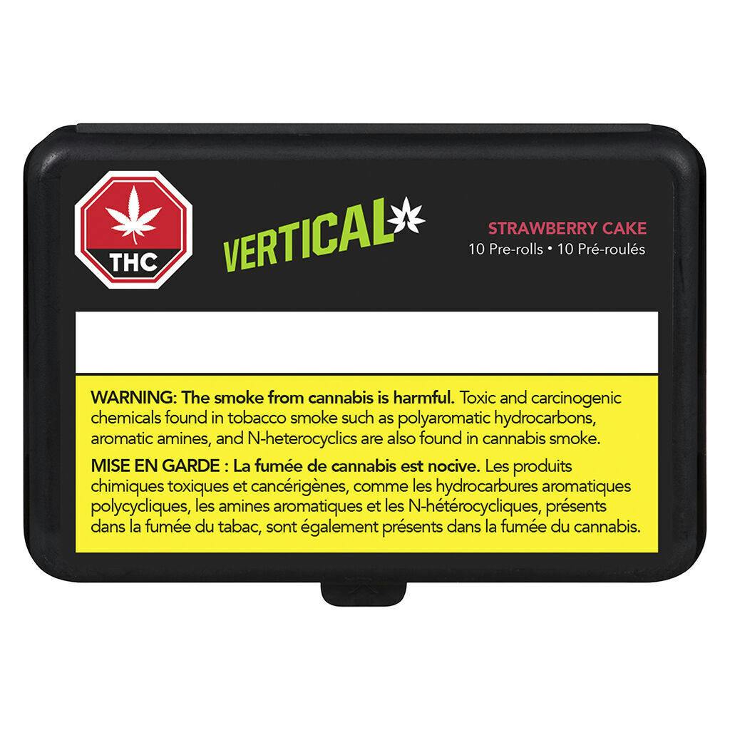 Vertical Cannabis - Strawberry Cake Pre-Rolls - Indica - 10x0.35g