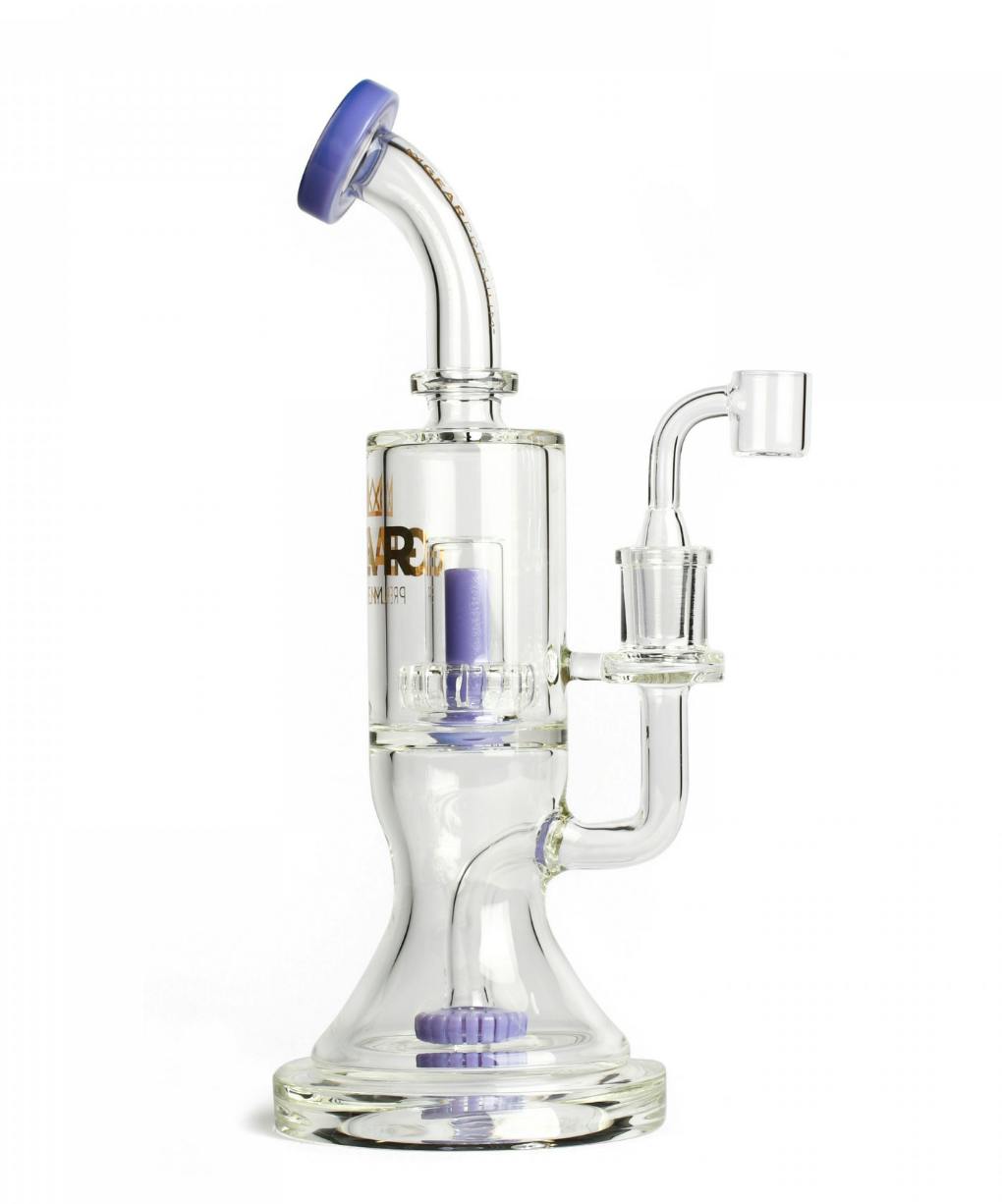 Gear Premium 8" Tall Purple Slyme Dual Chamber Concentrate Bubbler