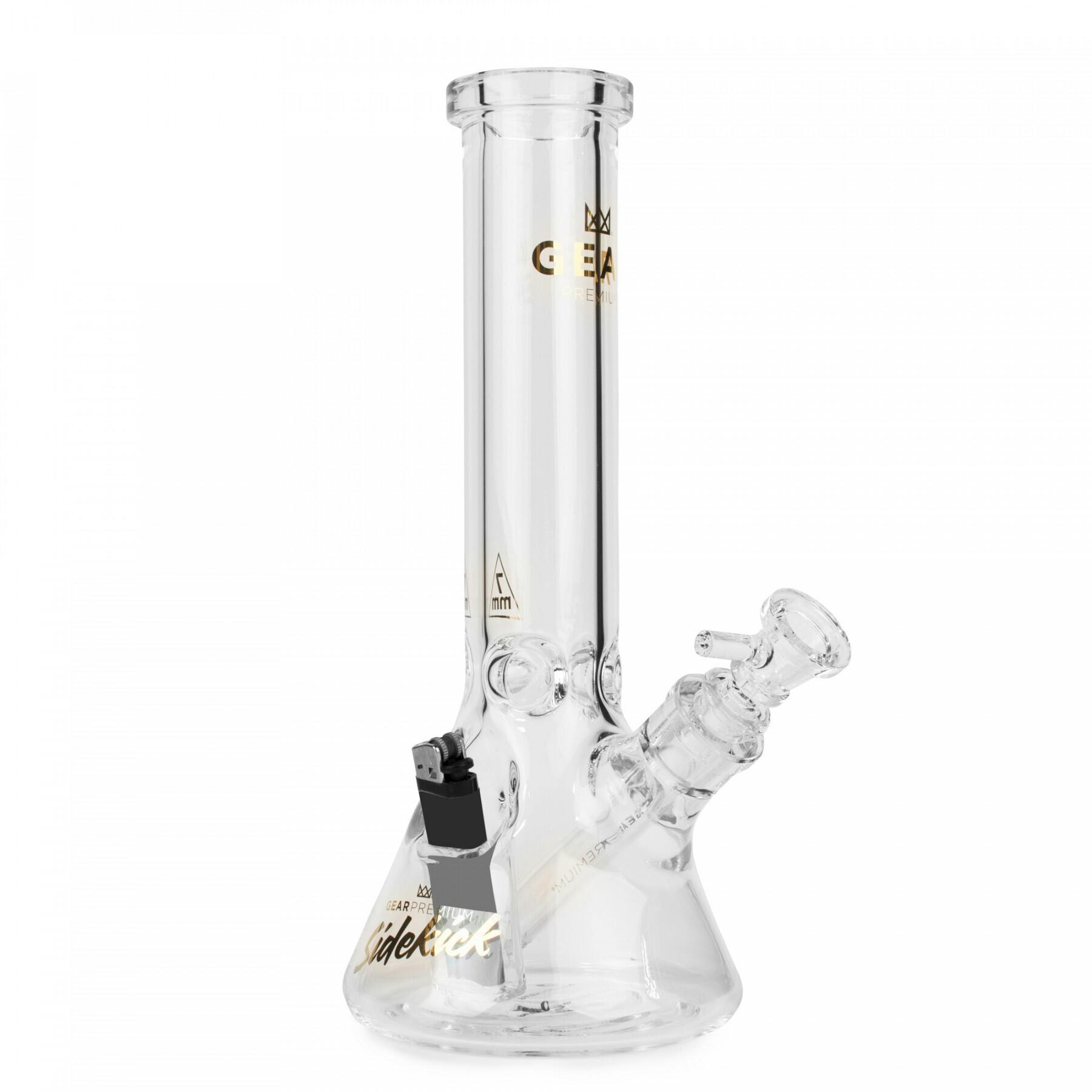 Gear Premium 12" Tall Clear Sidekick Beaker Tube W/Built In Lighter Holder