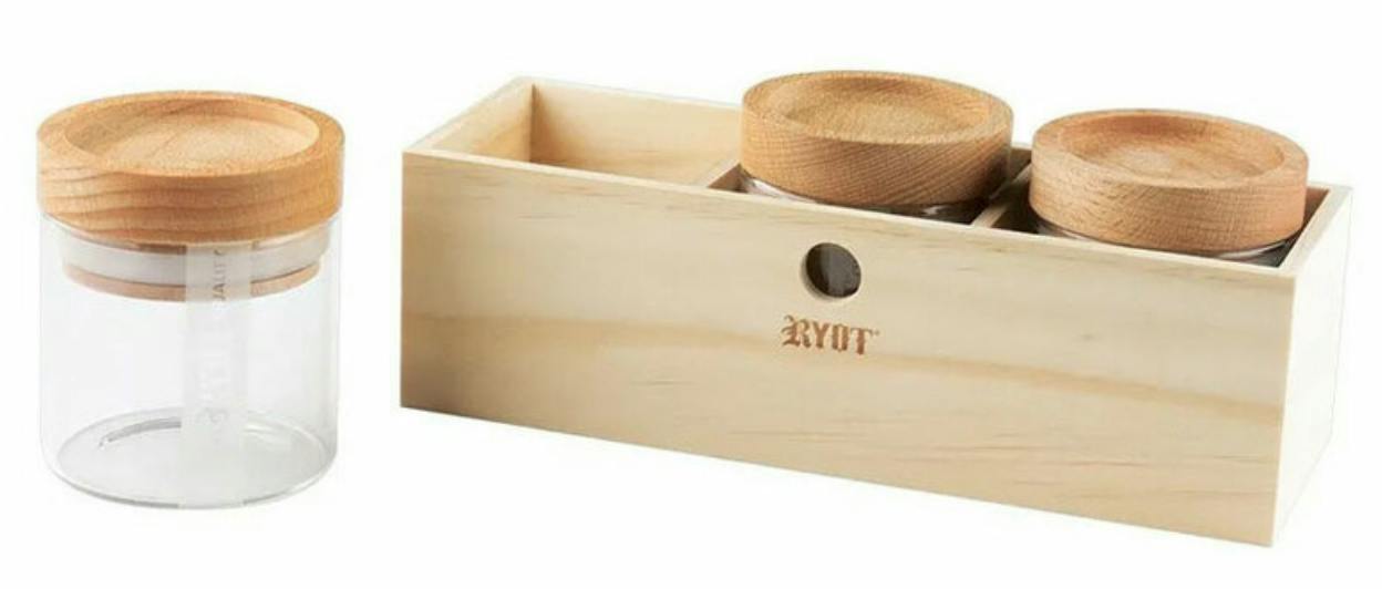 Glass Jar Combo Box (Natural)