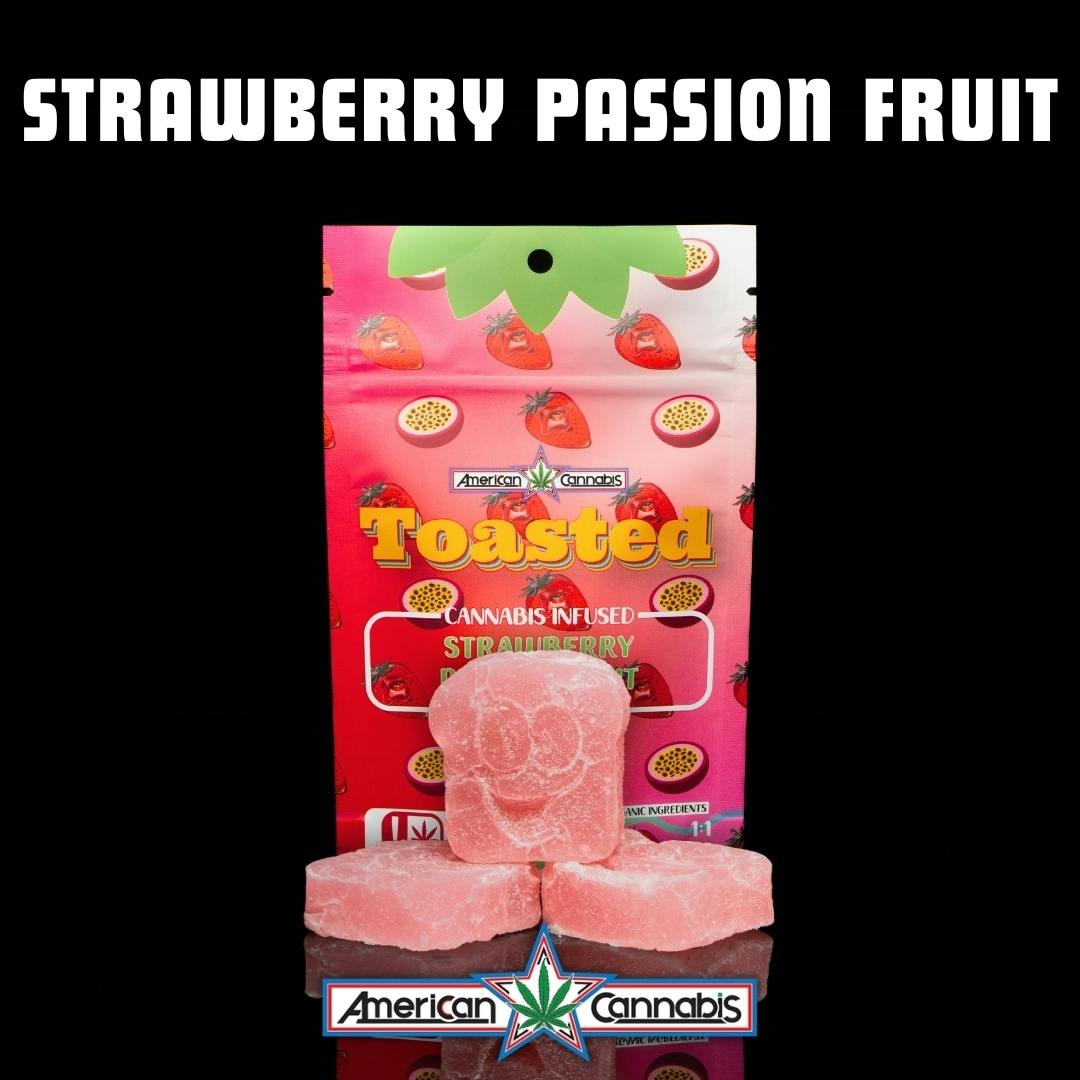 [Edible] ACC Toasted Gummies Strawberry Passion Fruit 10pk [Hybrid]