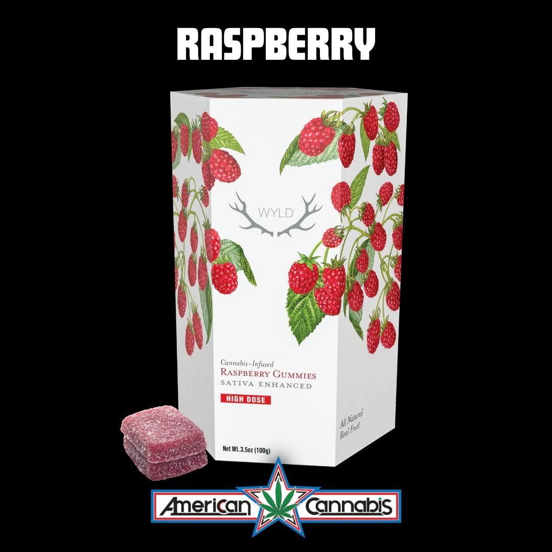 Raspberry Sativa Enhanced Gummies | 1000mg | 20ct | 50mg/ea