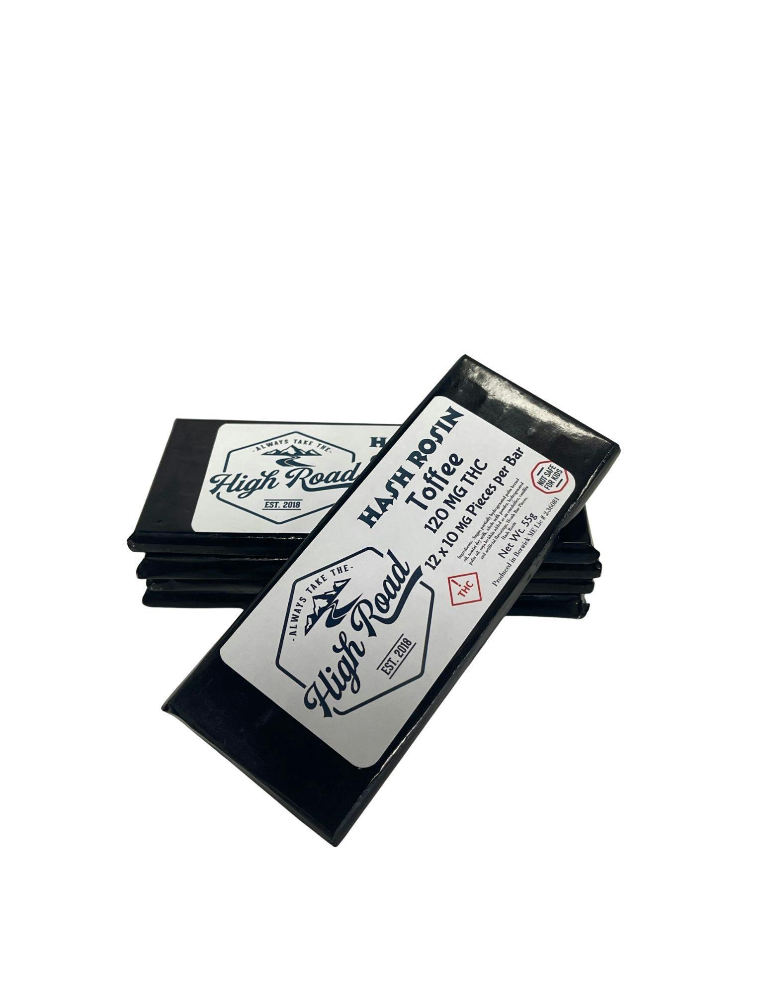 Hash Rosen Toffee Chocolate Bar - 120 MG THC High Road