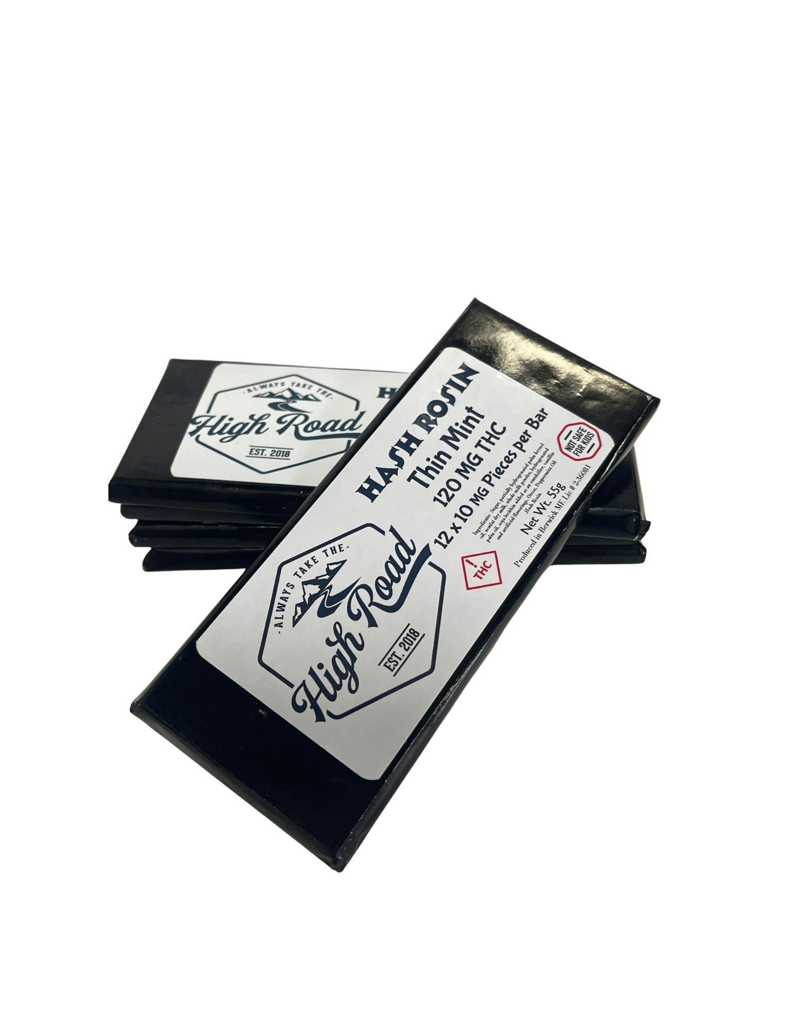 Hash Rosen Thin Mint Chocolate Bar - 120 MG THC High Road