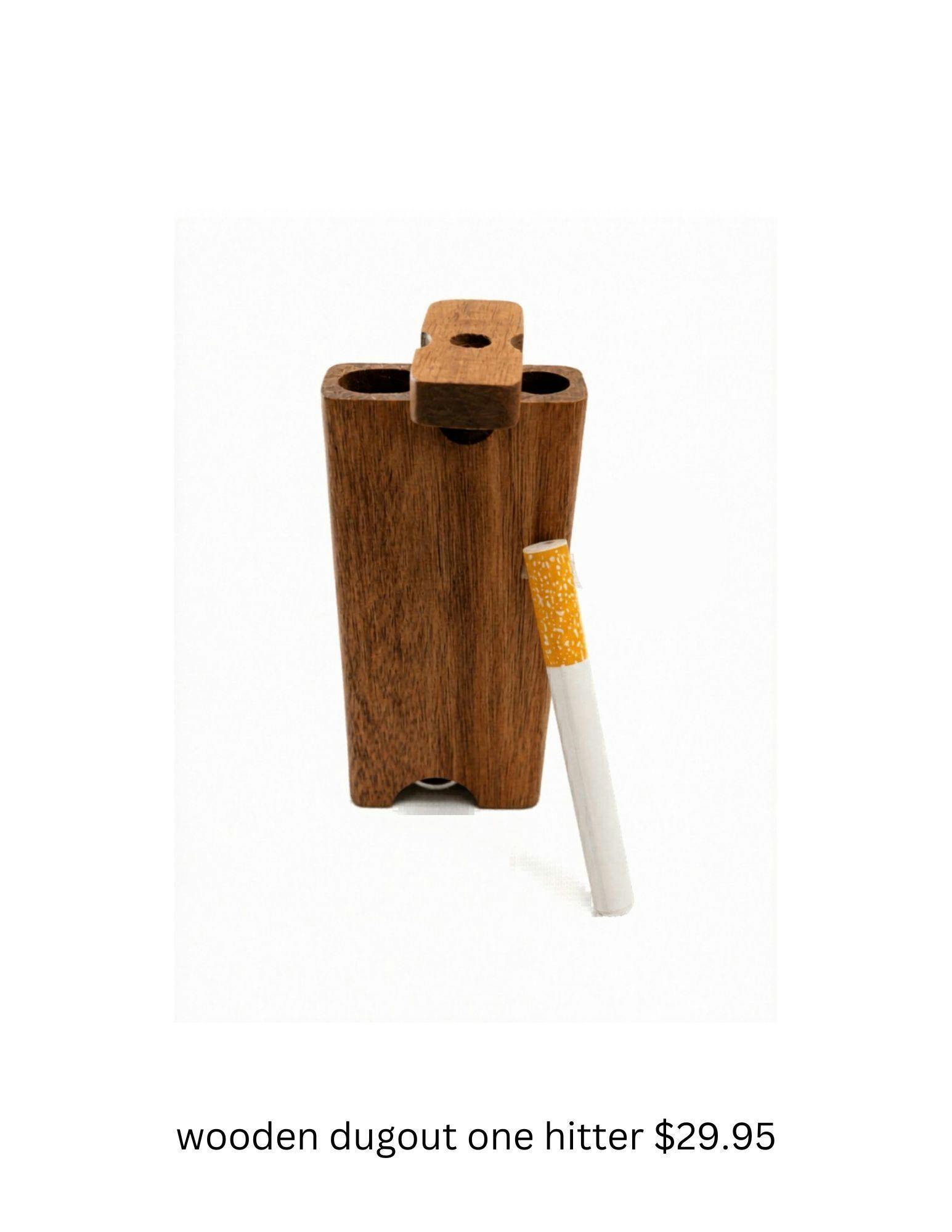 Wooden Dugout with One Hitter