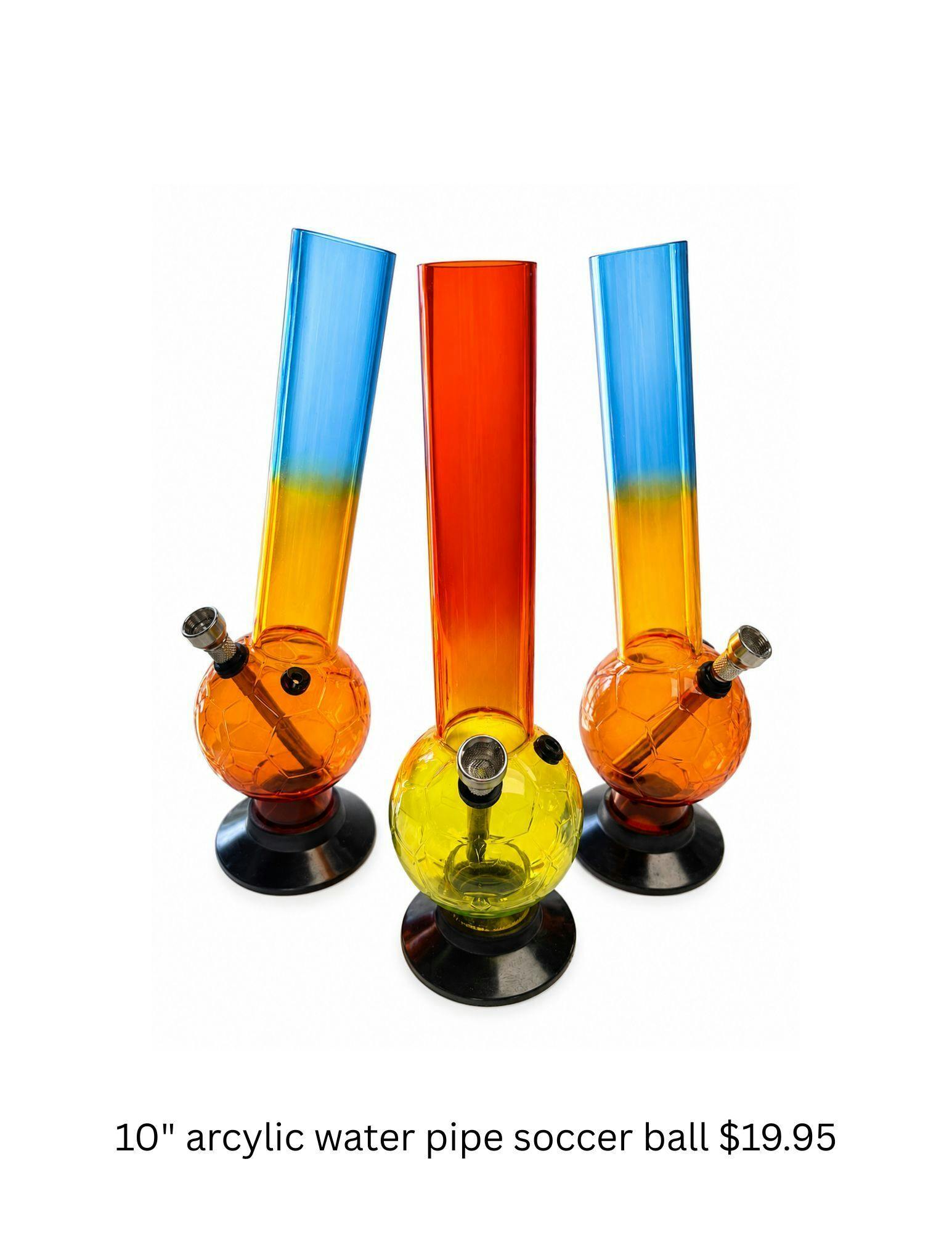 10" Acrylic Water Pipe Soccer Ball