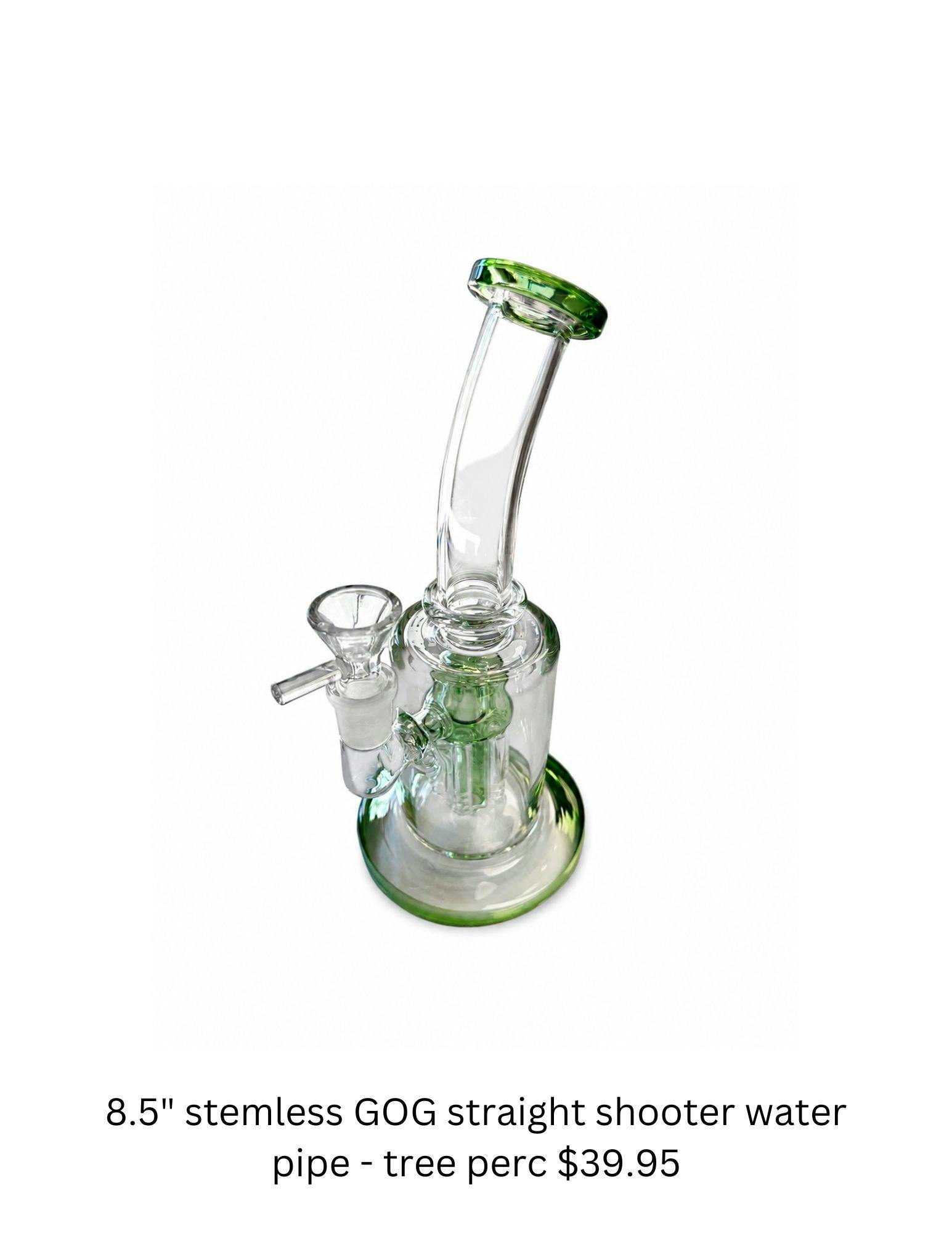 8.5" Stemless GoG Straight Shooter Water Pipe - Tree Perc