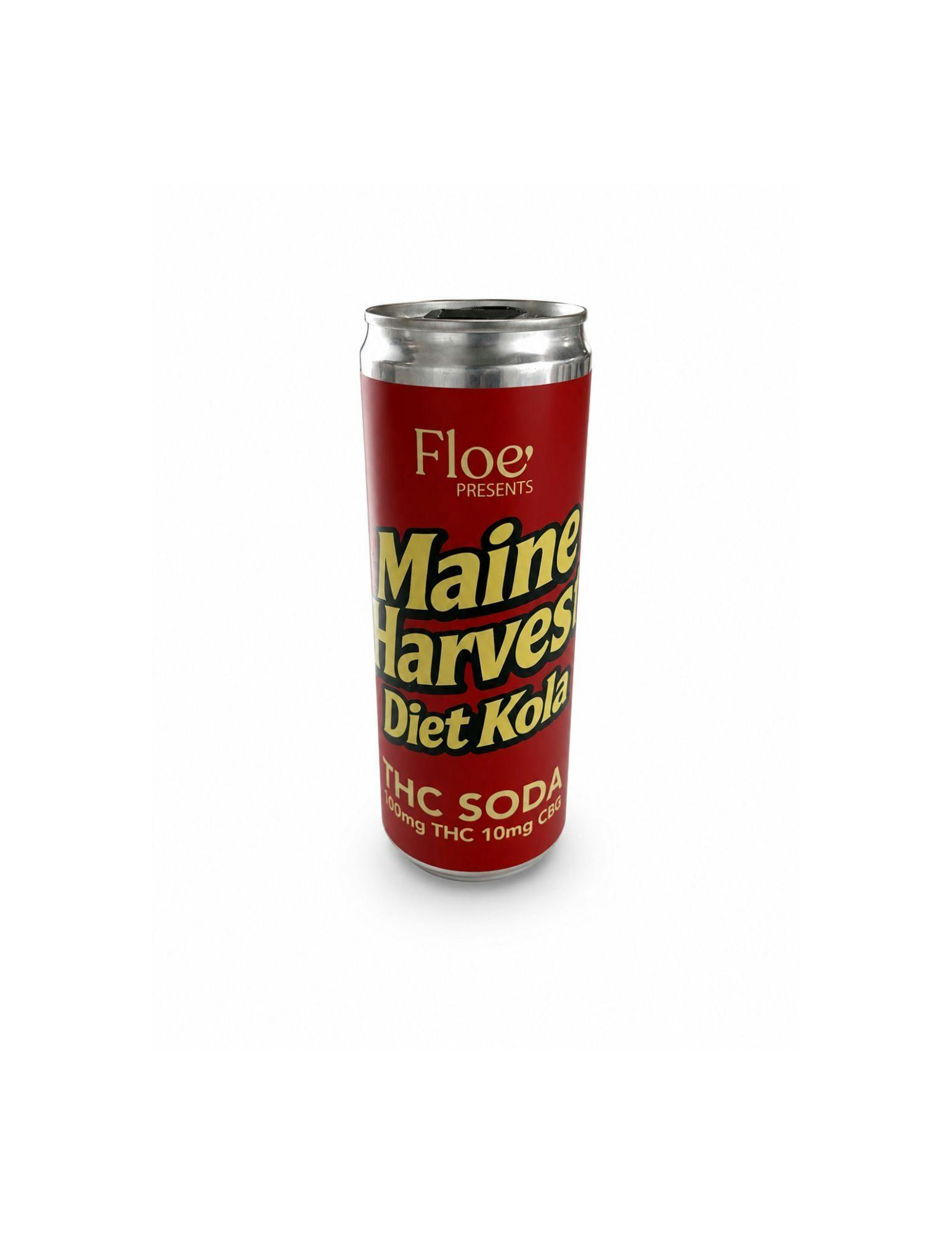 Floe' - Maine Harvest Diet Kola 12oz THC Soda 100mg THC - 10mg CBD