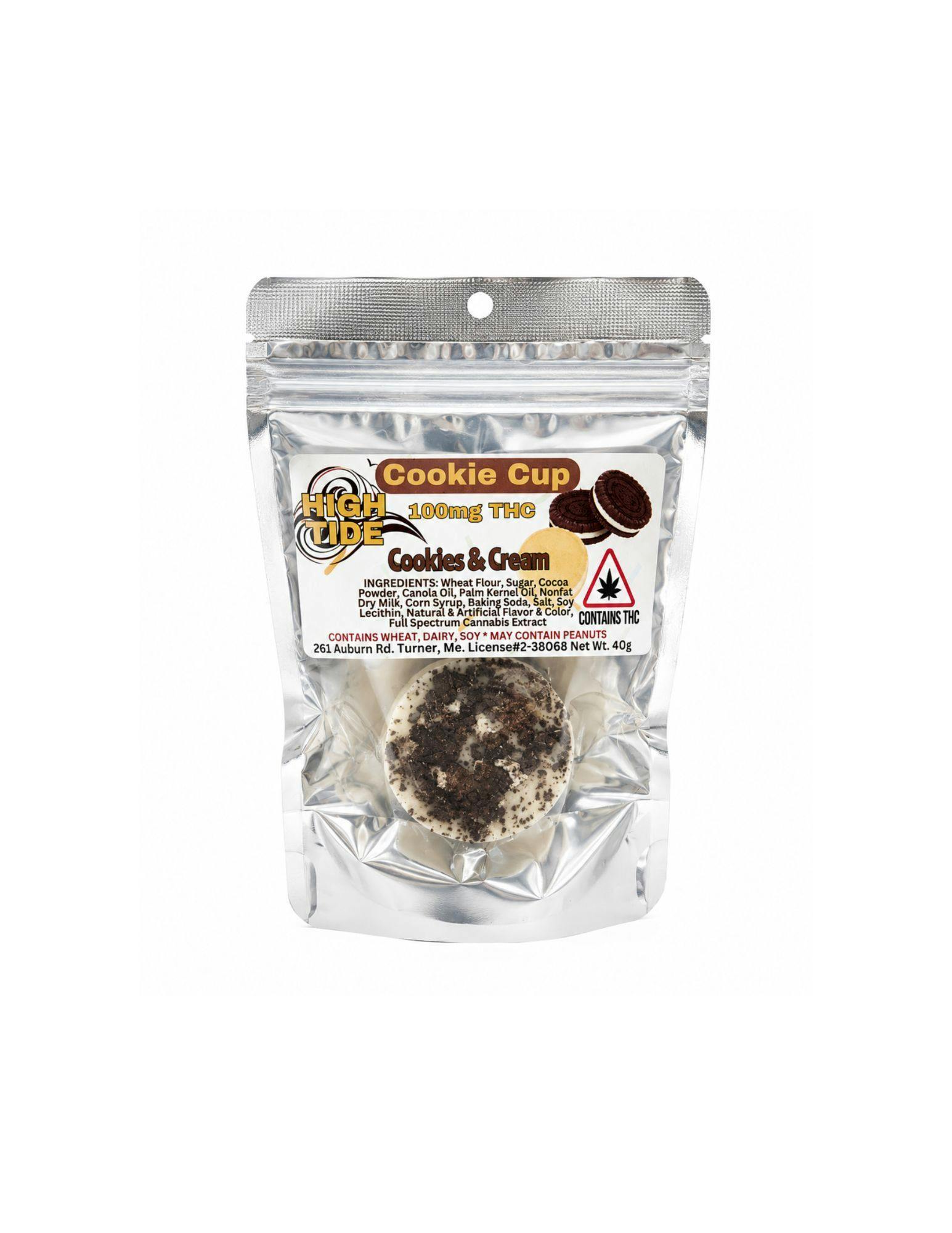 High Tide Cookie Cup - Cookies & Cream 100mg THC