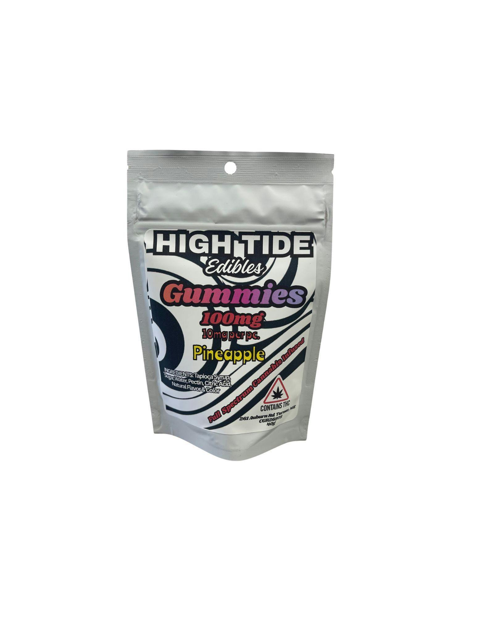100mg Gummies Pineapple-10mg each