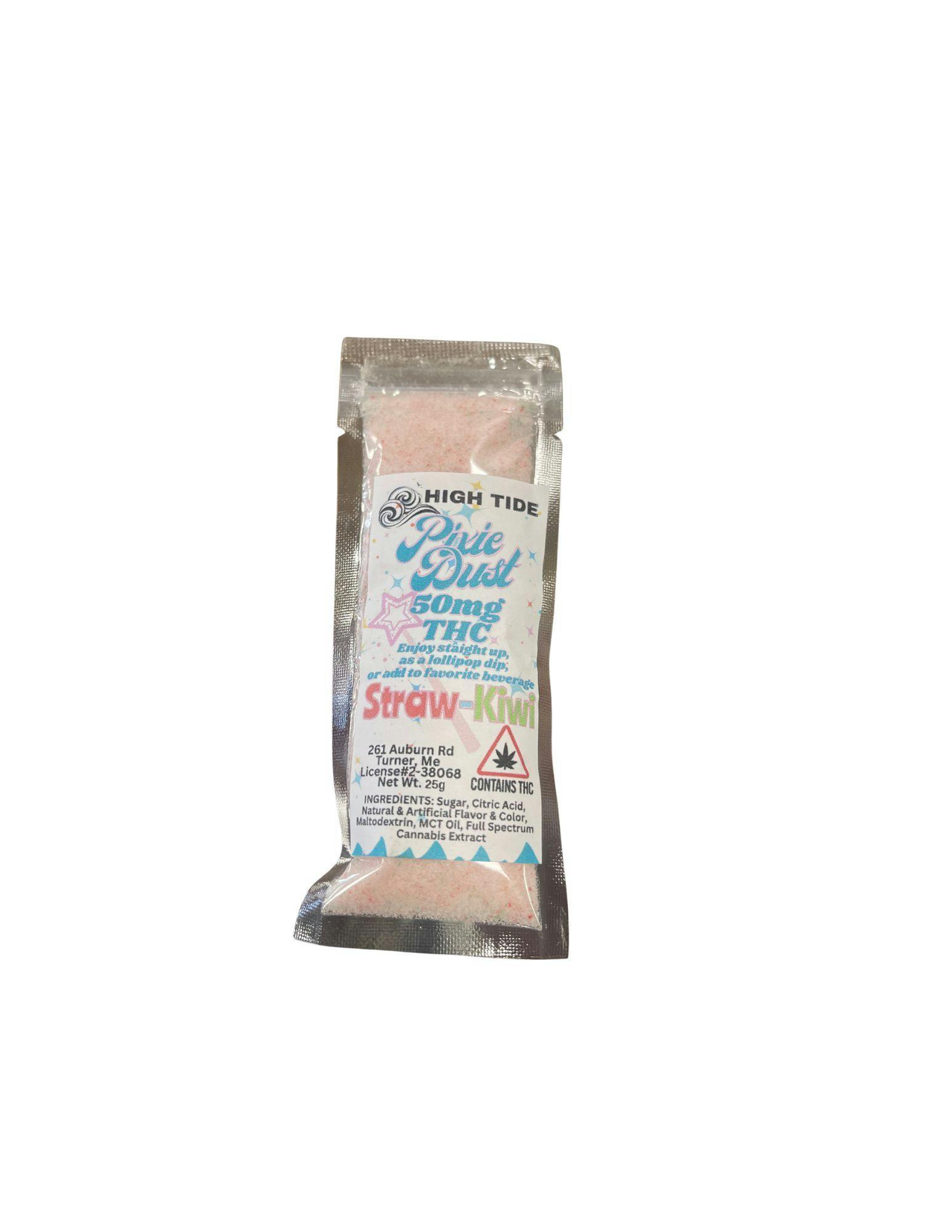 High Tide Pixie Dust Strawberry Kiwi 50mg THC
