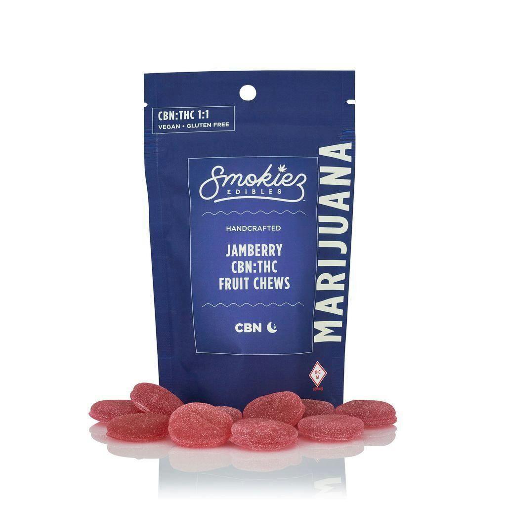 Smokiez: Gummies | Sweet Jamberry 5:1 | Indica | 1000mg THC : 200mg CBN | 20pk