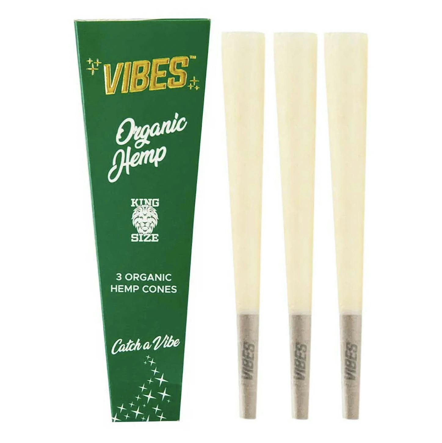 Vibes: Accessories | Organic Hemp Cones | King Size | 3pk