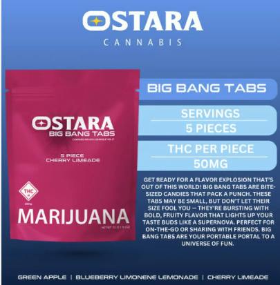 Ostara: Star Tabs | Cherry Limeade | Big Bang | 250mg | 5pk