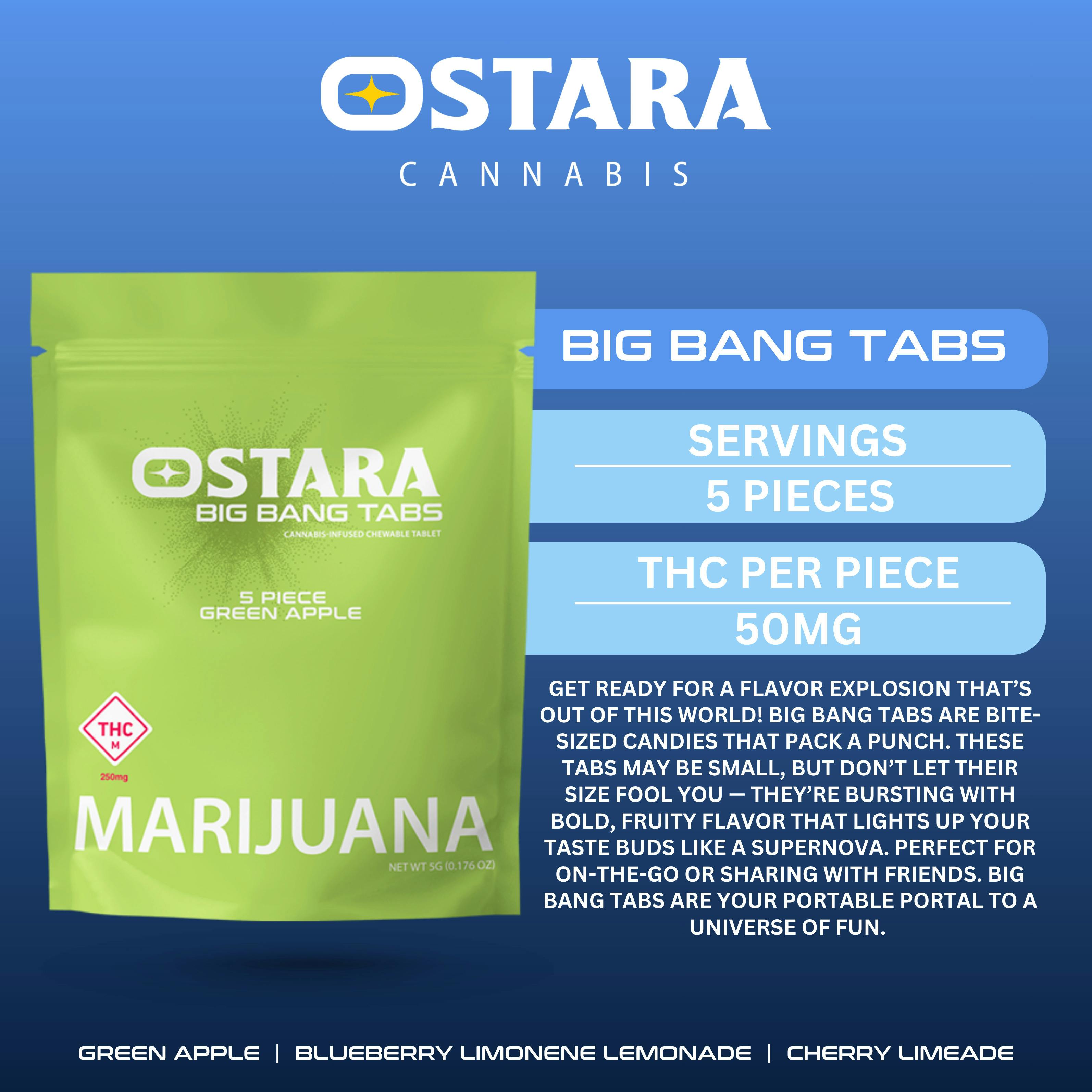 Ostara: Big Bang Tabs | Green Apple | 250mg | 5pk