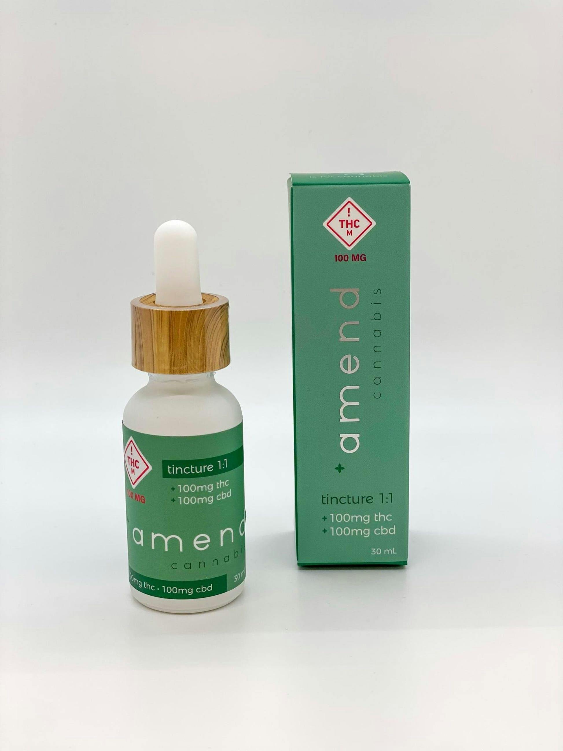 1:1 100mg Sublingual Tincture - Amend