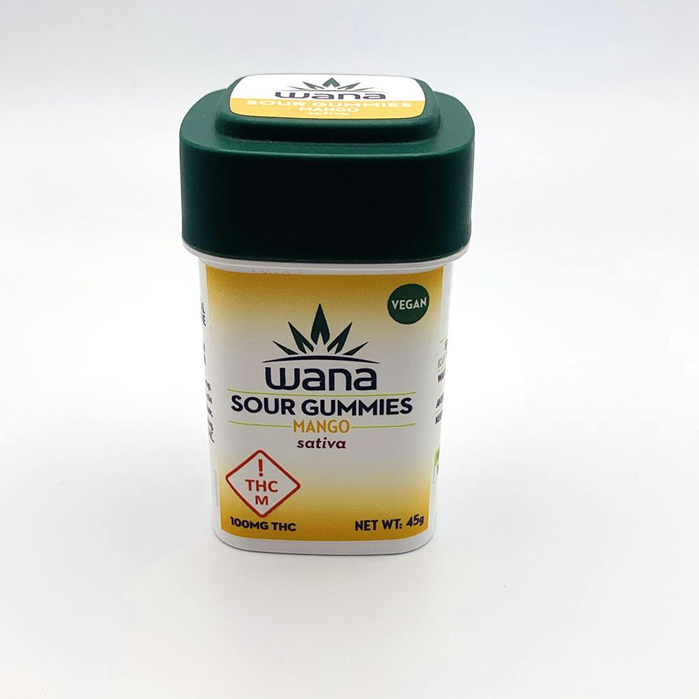 Mango Sativa 100mg Sour Gummies - Wana