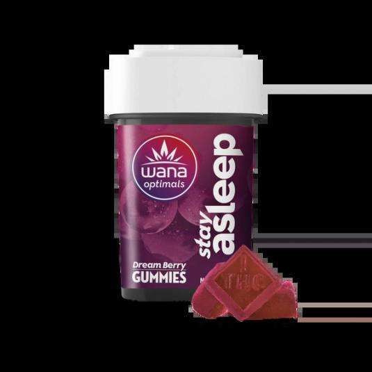 Dream Berry 2:1 100mg Stay Asleep Gummies - Wana Optimals