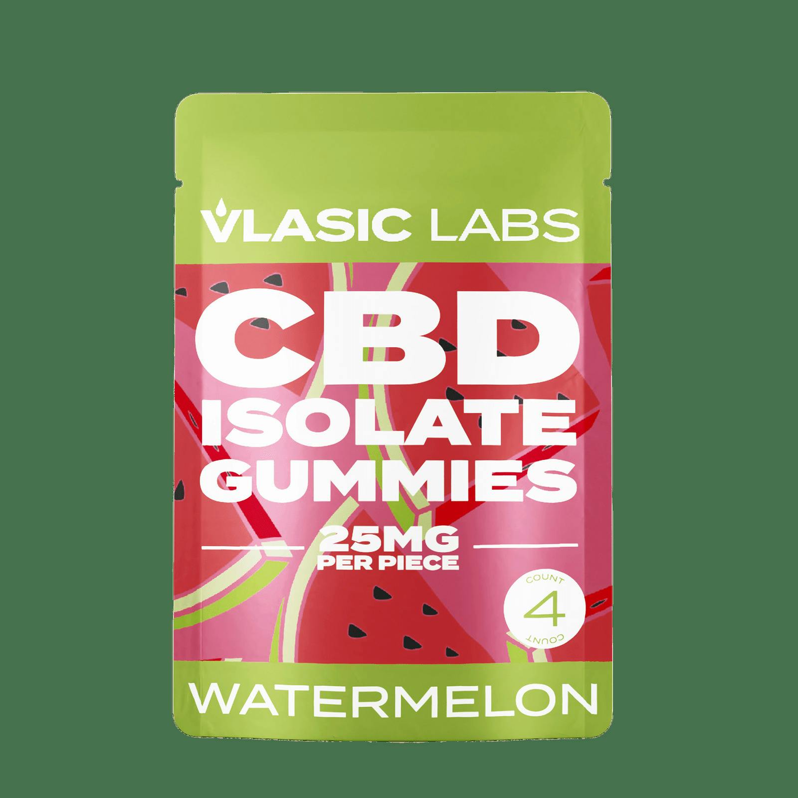 Watermelon 25mg CBD Gummy 4-Pack - Vlasic Labs