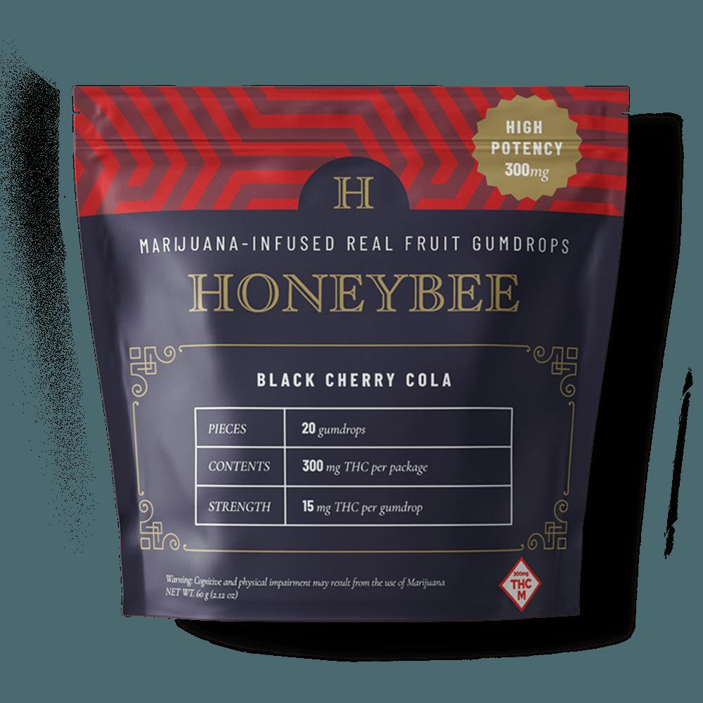 Black Cherry Cola 250mg Gumdrops - Honeybee