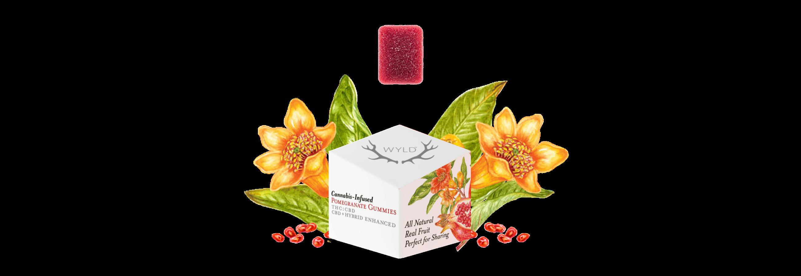 Pomegranate 1:1 THC:CBD Gummies 10pk
