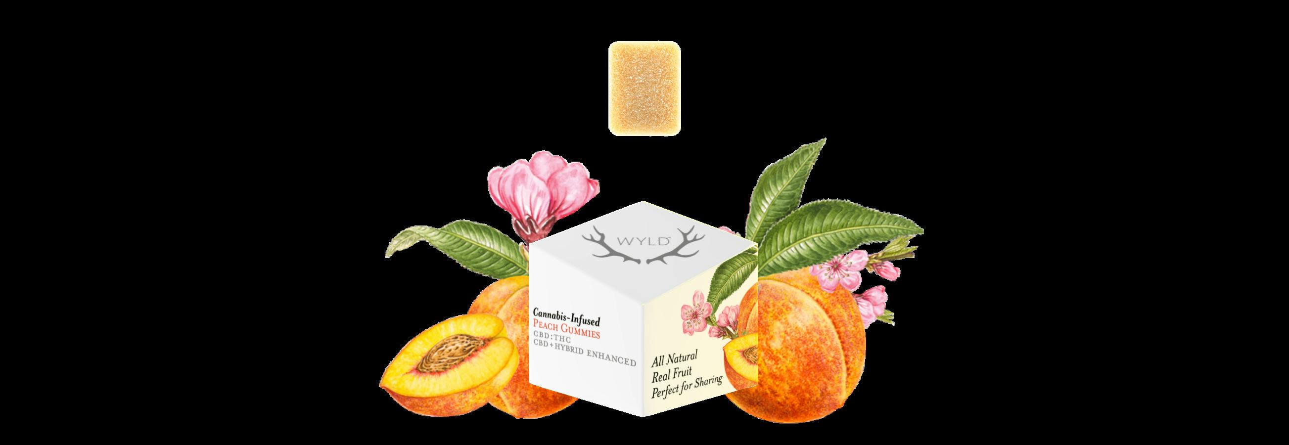 Peach 2:1 CBD:THC Gummies 10pk