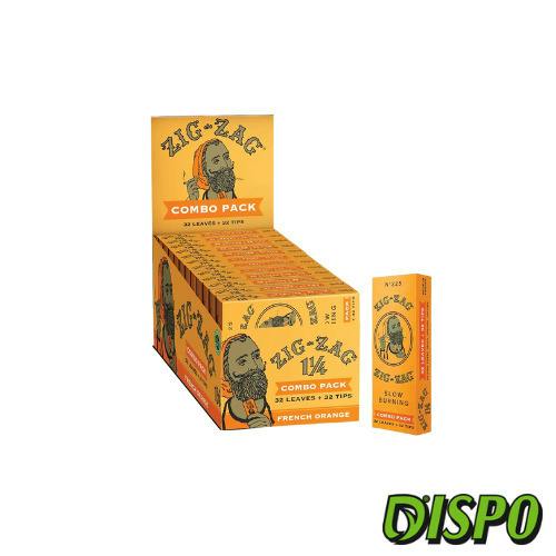 Zig Zag - Combo Pack w/tips 1 1/4 - Organic Hemp