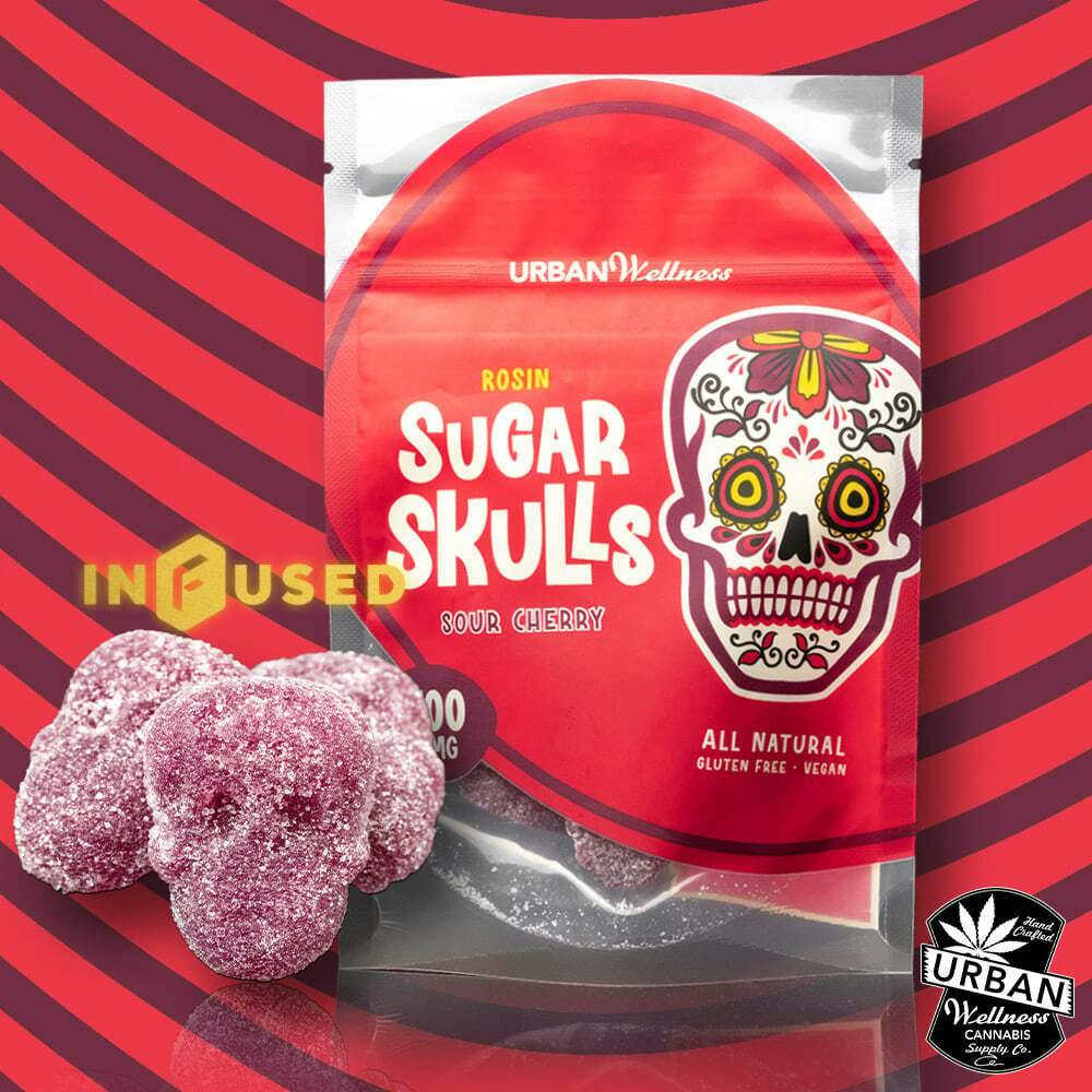 Rosin Sugar Skull - Sour Cherry | Urban Wellness - Gummies
