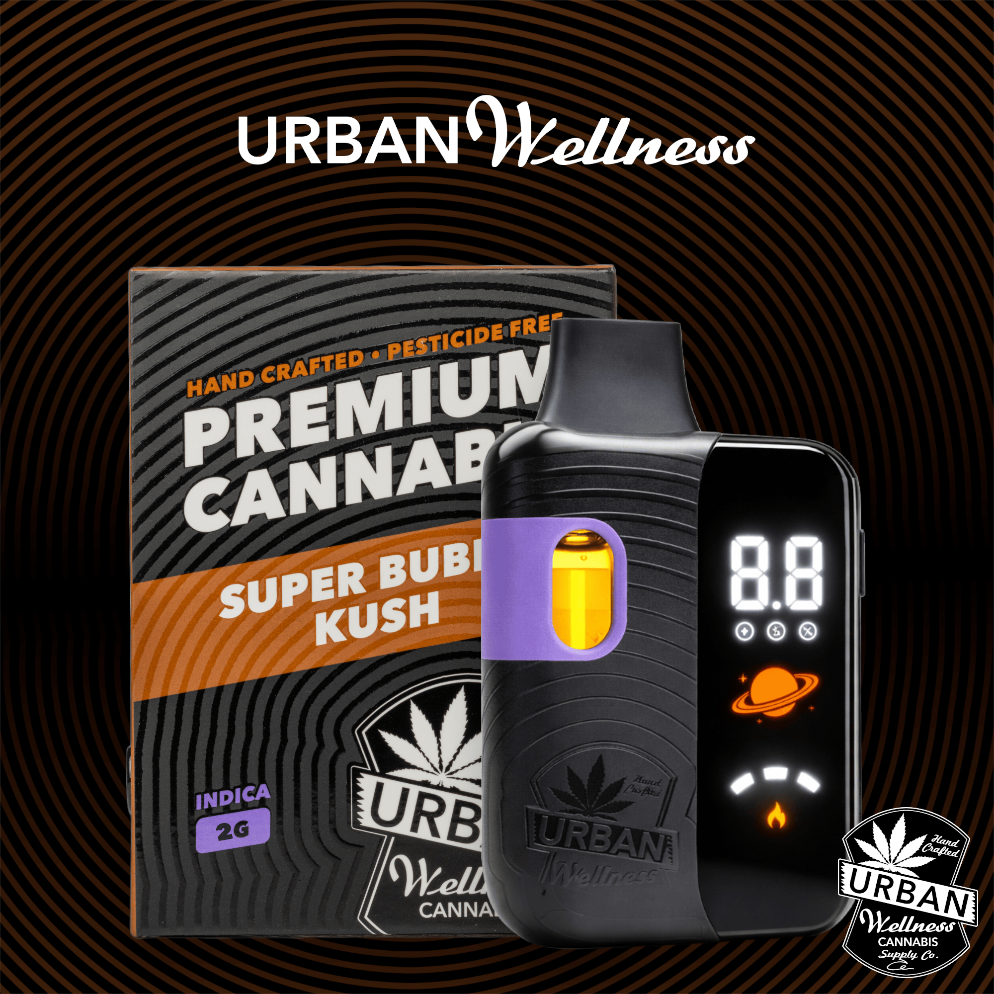 Super Bubba Kush [2000mg] | Urban Wellness - Distillate All-in-One