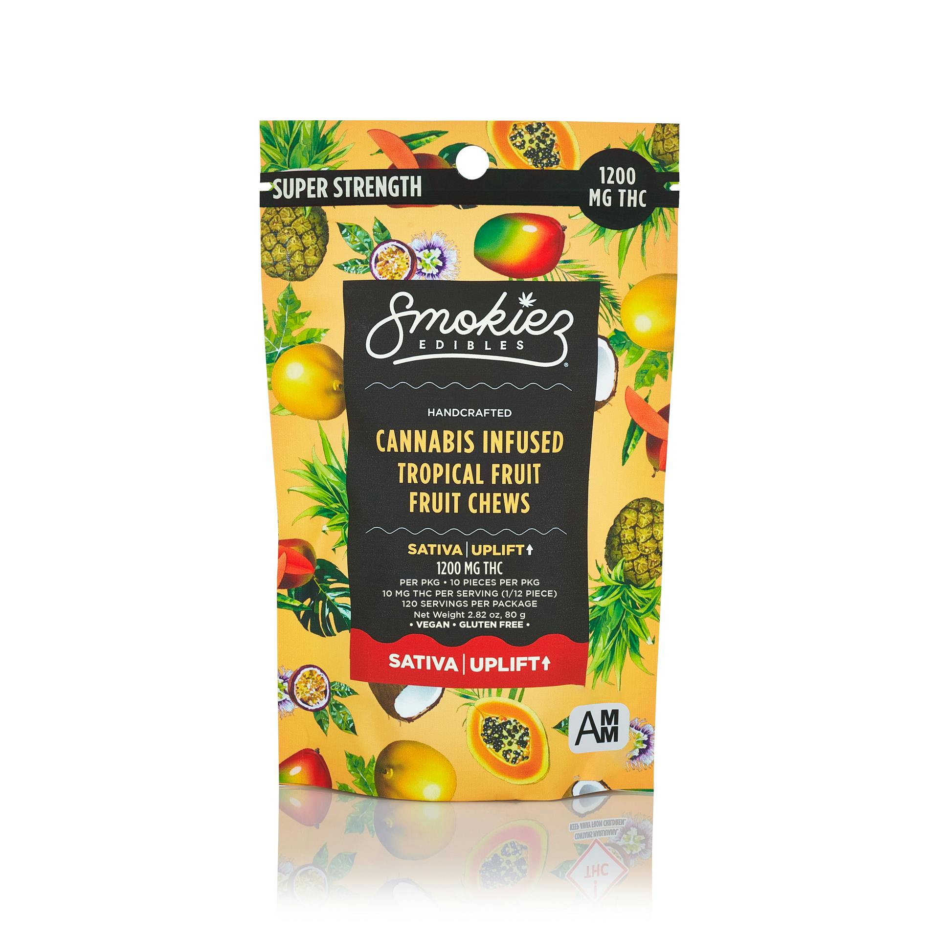 Smokiez - Edible - Gummies - Sweet Tropical Fruit - Sativa - 1200MG