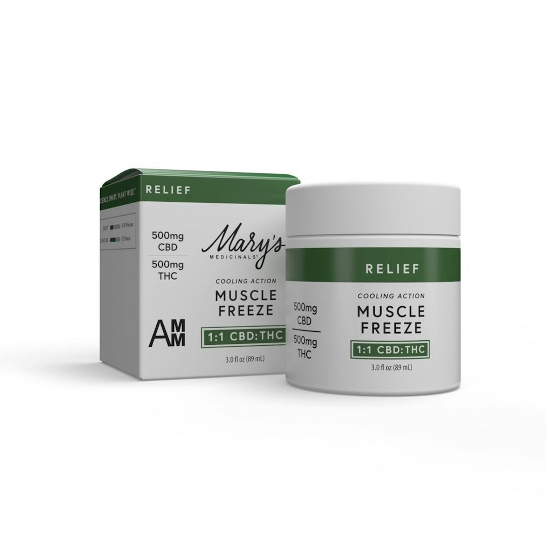 Mary's Medicinals - Topical - Muscle Freeze - Relief - 1:1 CBD:THC - 500MG