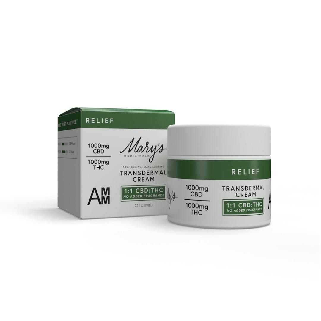Mary's Medicinals - Topical - Cream - Relief - 1:1 CBD:THC