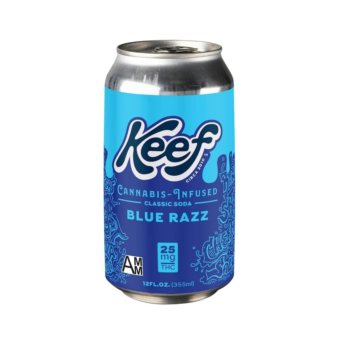 Keef - Edible - Beverage - Blue Razz - Hybrid - 25MG at Speakeasy Dispensary
