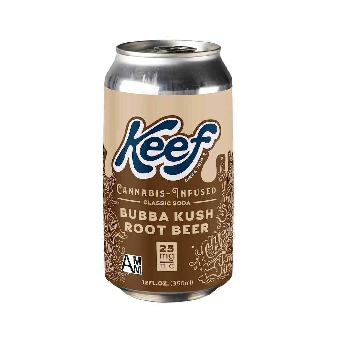 Keef - Edible - Beverage - Bubba Kush Root Beer - Hybrid - 25MG at Speakeasy Dispensary