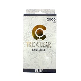 The Clear Elite - Vape Cart - Threaded - Blue Raz - Hybrid - 2G