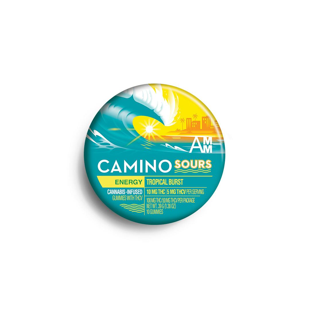 KIVA - Edible - Gummies - Camino Sour Tropical Burst (Energy) 2:1 - Sativa at Speakeasy Dispensary