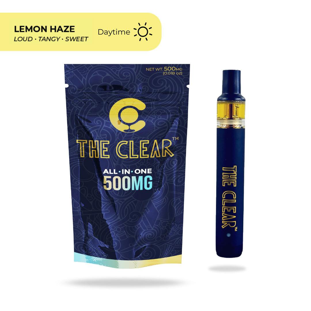 The Clear Elite - Vape Cart - AIO - Lemon Haze - Sativa - 0.5G at Speakeasy Dispensary