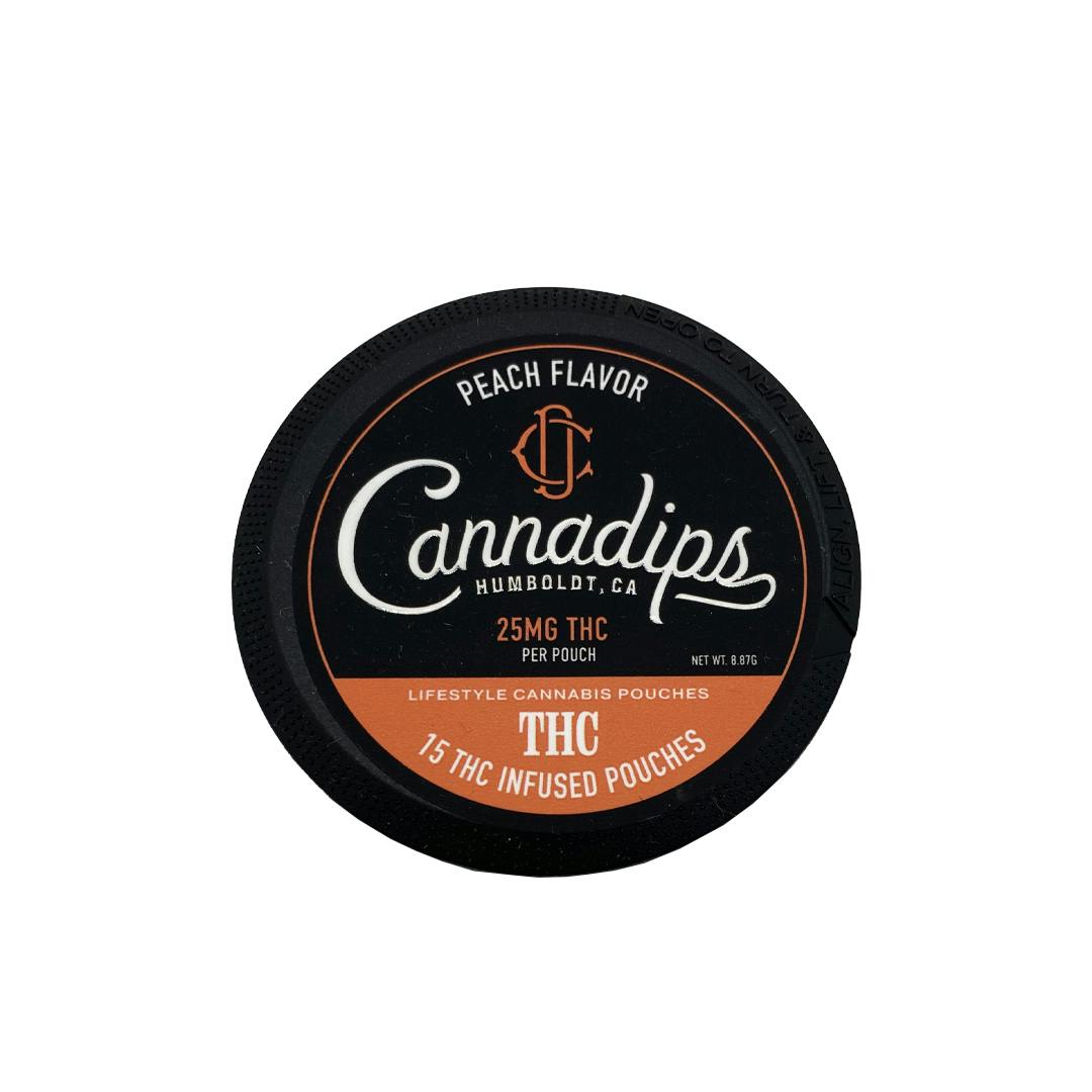 DHC - Pouches - Tincture - Cannadips Peach - Hybrid - 375MG
