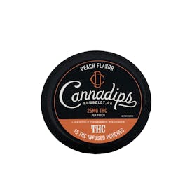 DHC - Pouches - Tincture - Cannadips Peach - Hybrid - 375MG