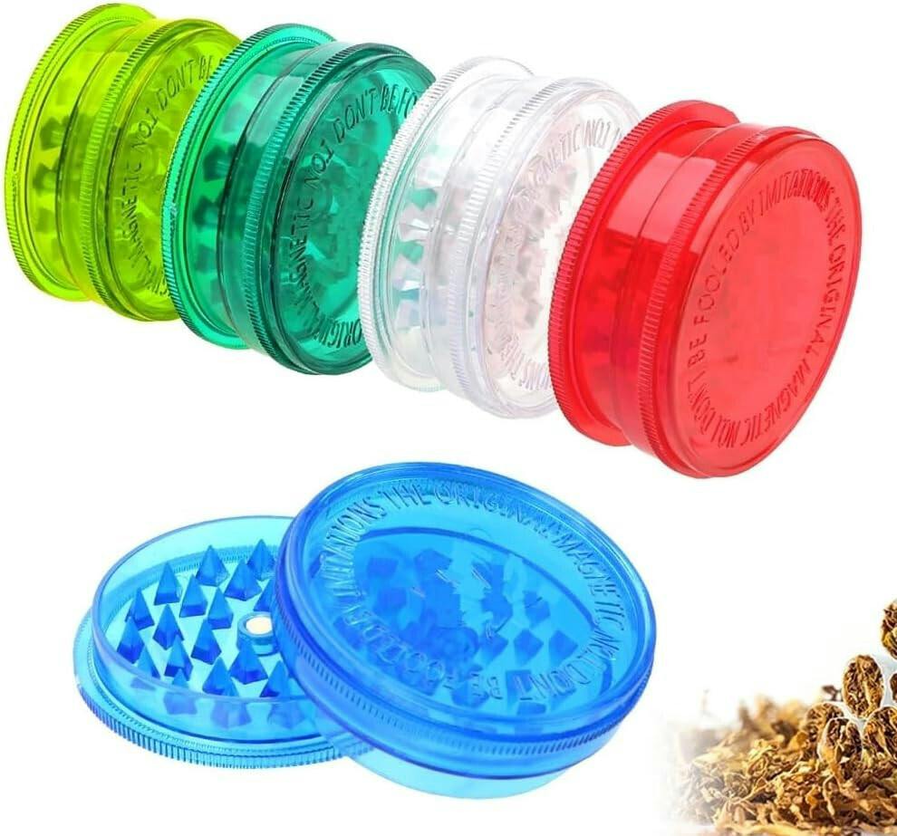 60mm 2-Piece Magnetic Acrylic Grinder at Speakeasy Dispensary