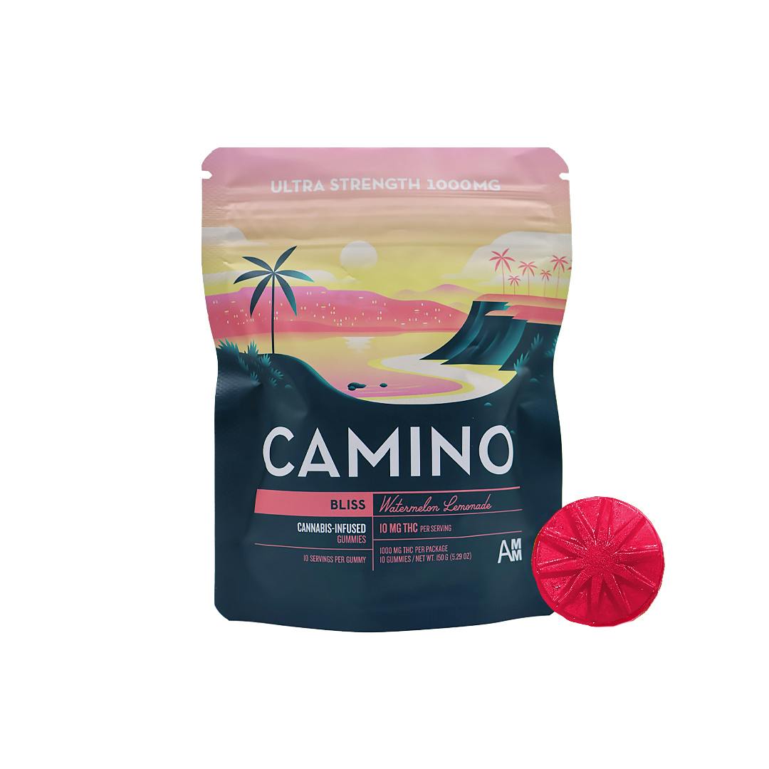 KIVA - Edible - Gummies - Camino Watermelon Lemonade (Bliss) - Indica - 1000MG