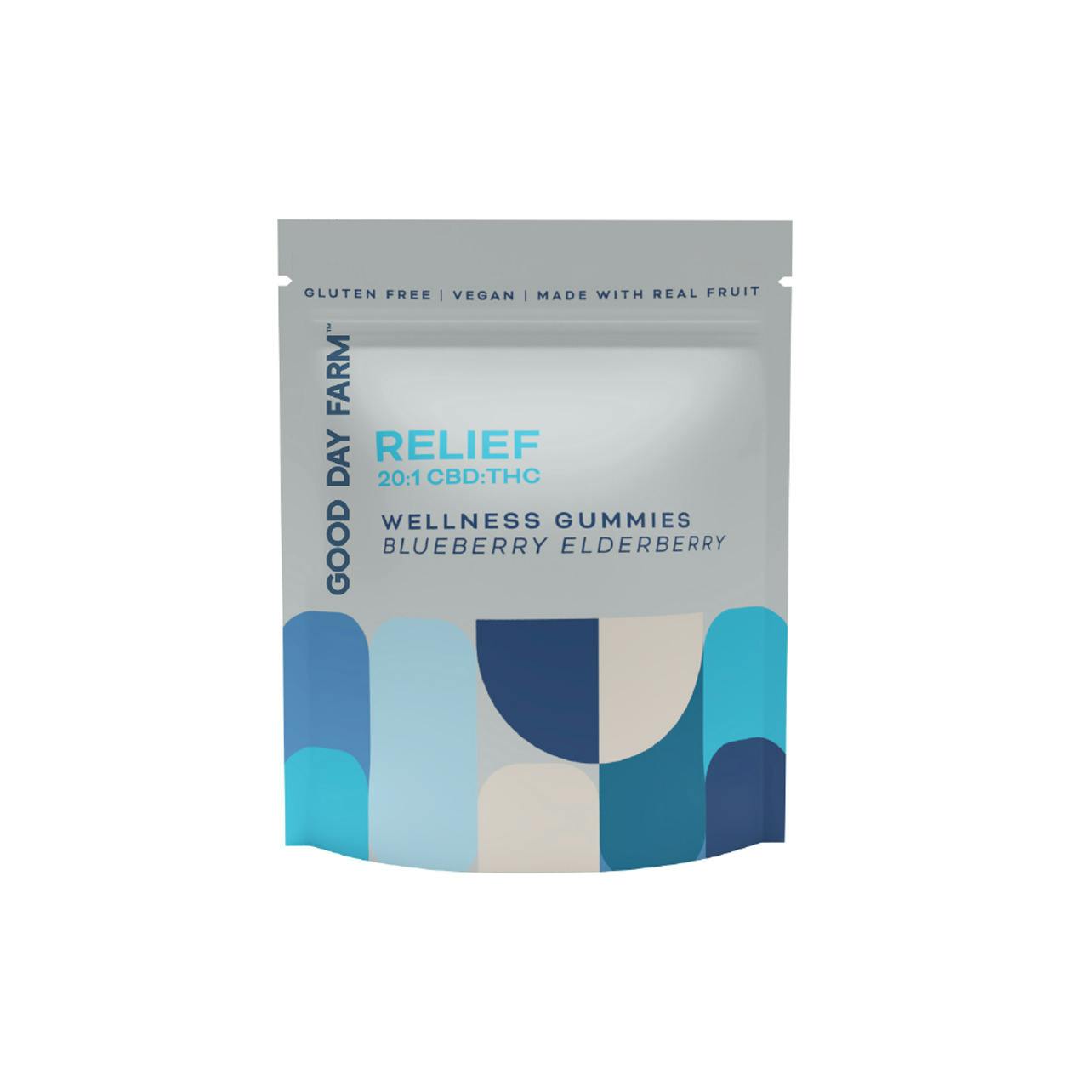 GDF - Edible - Gummies - Blueberry Elderberry Relief 20:1 CBD:THC - Hybrid - 25MG at Speakeasy Dispensary