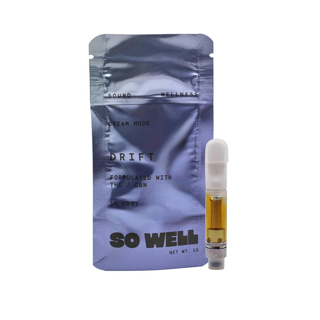 So Well - Vape Cart - Threaded - Drift - Indica - 1G