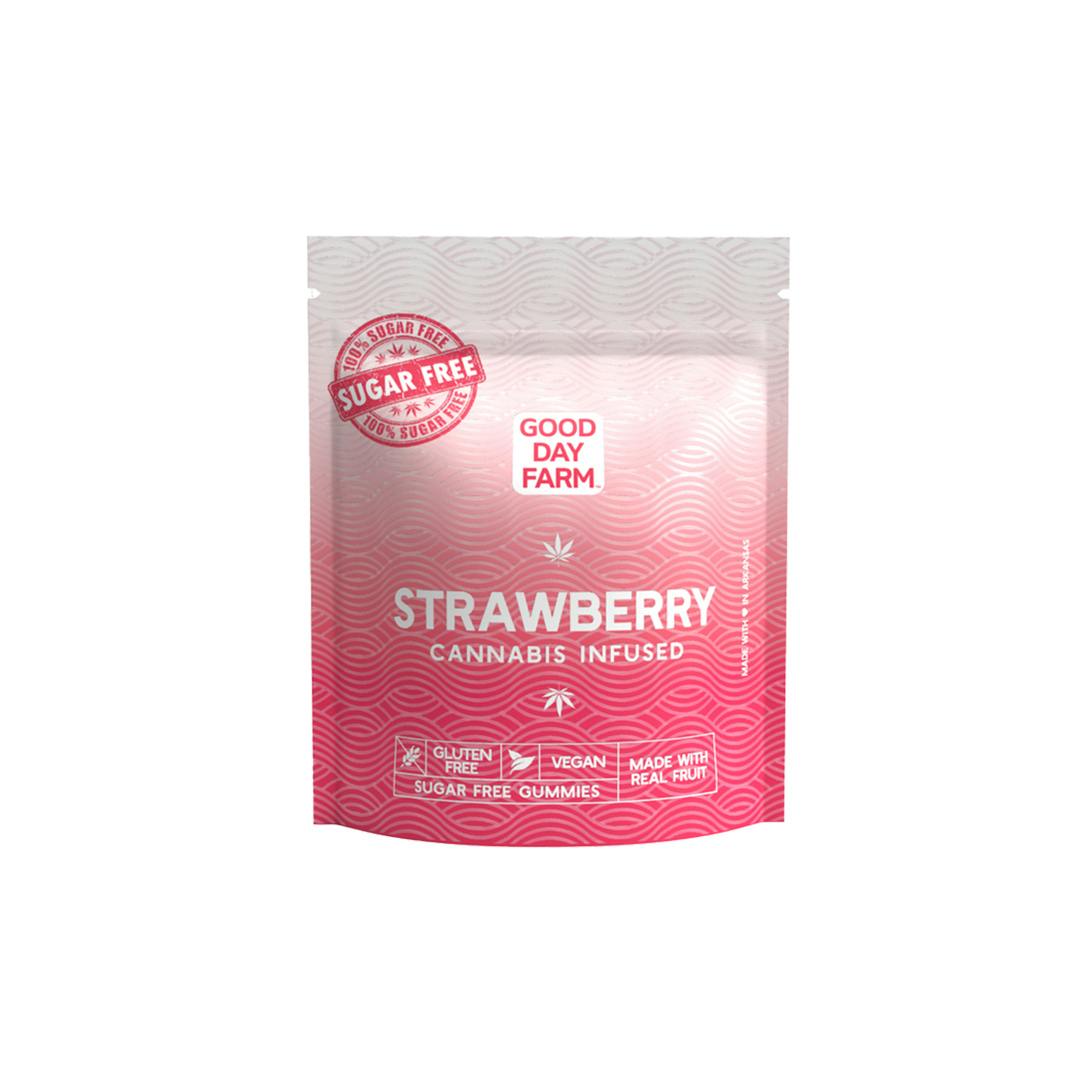 GDF - Edible - Gummies - Sugar Free Strawberry - Hybrid - 100MG