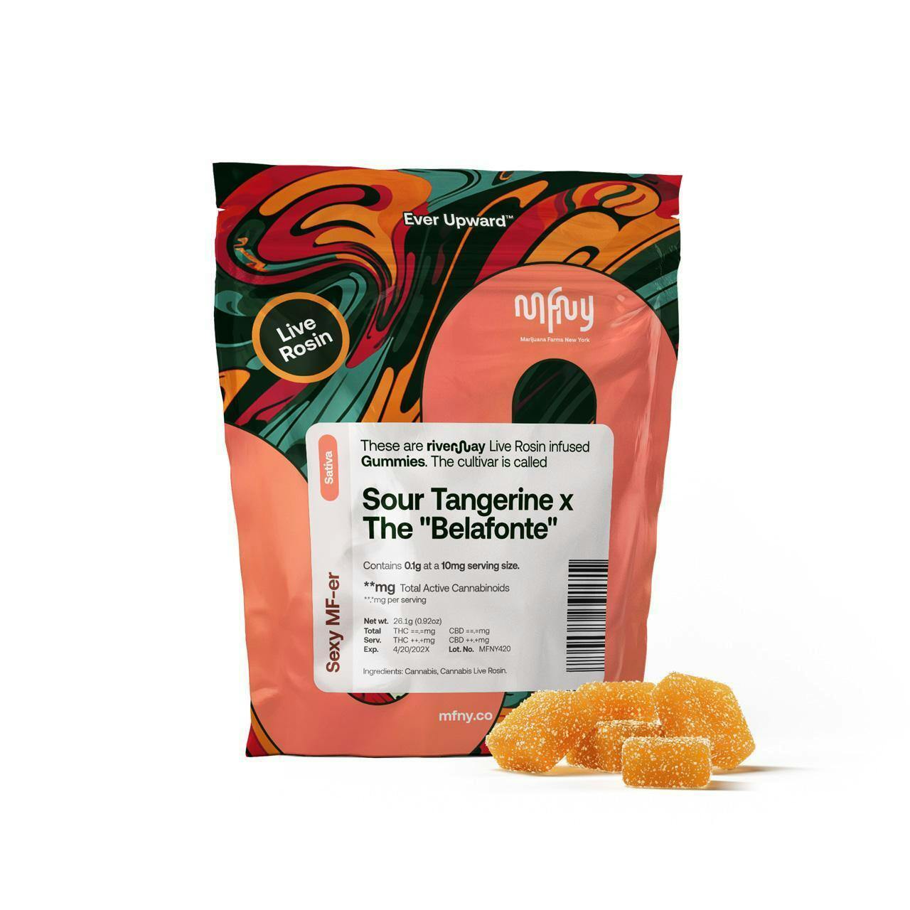MFNY - Sour Tangerine x The Belafonte Live Rosin Gummies - 10mg (10)