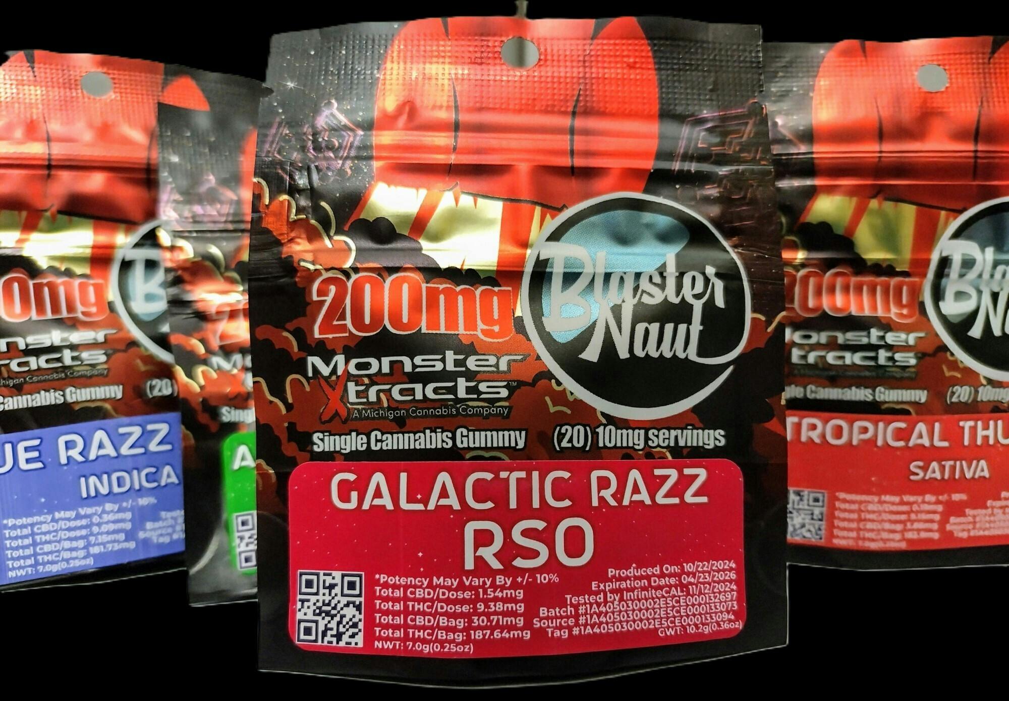 GALACTIC RAZZ - RSO - 200MG BLASTERNAUT - MONSTER X